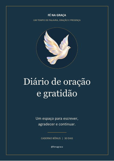 Capa do Diário de Oração e Gratidão.